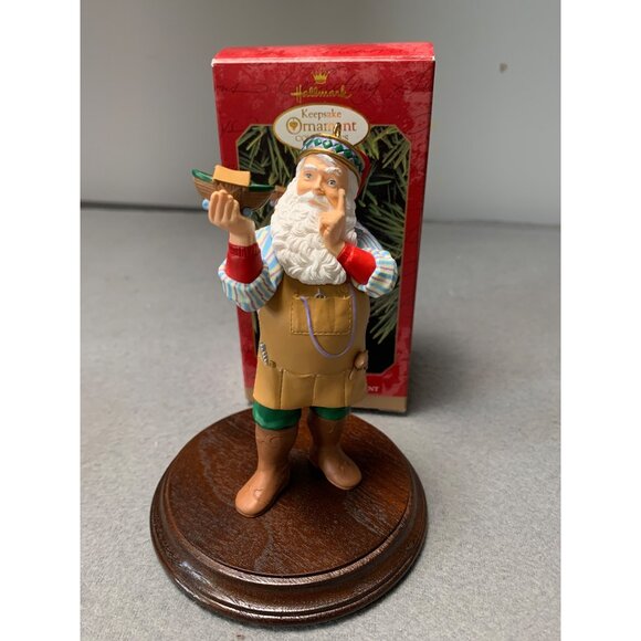 Hallmark Keepsake Ornament 1999 The Toymakers Gift Santa Figurine Collectors Clu - Picture 6 of 7